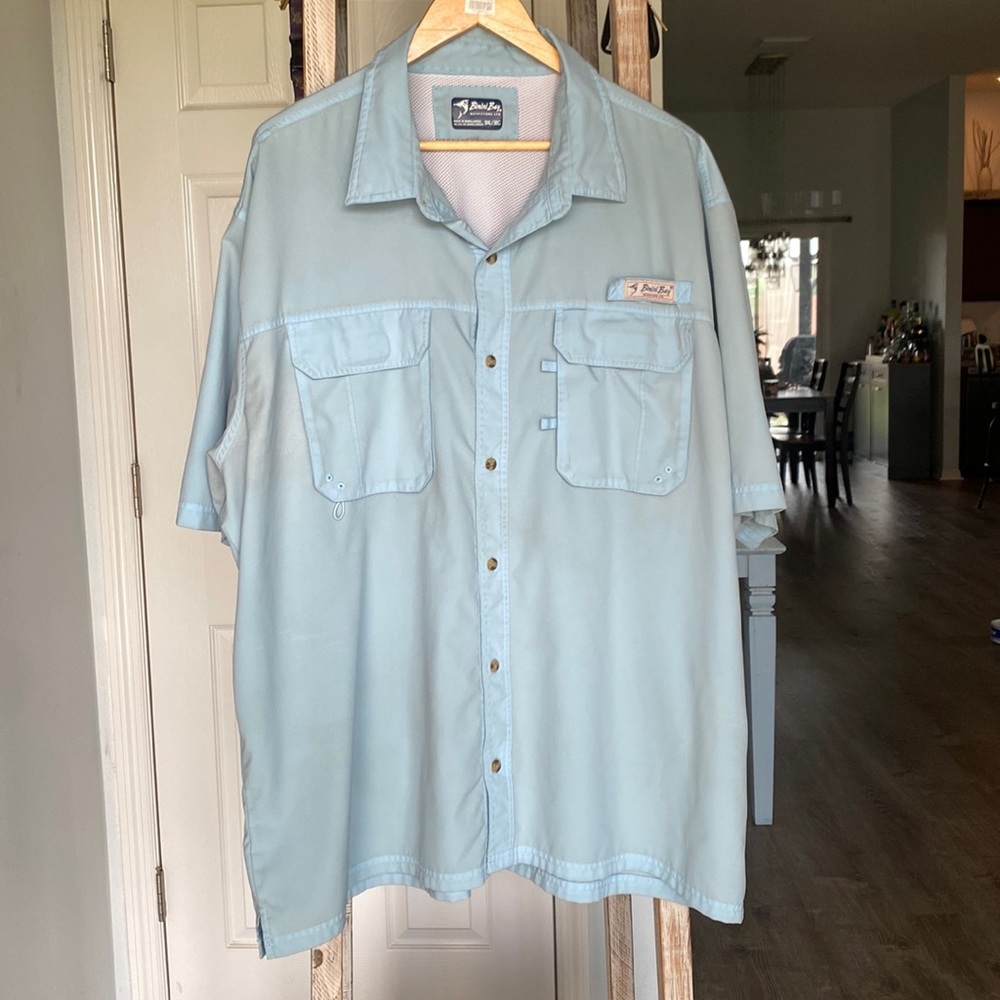 Fishing shirt/Bimini Bay/size 3XL/ light blue